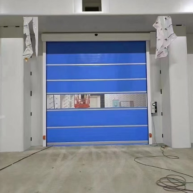 High Quality PVC Fabric High Speed Industrial Automatic Rapid Overhead Fast Quick Roll up Rolling Roller Shutter Door for Clean Room Factory Workshop Warehouse