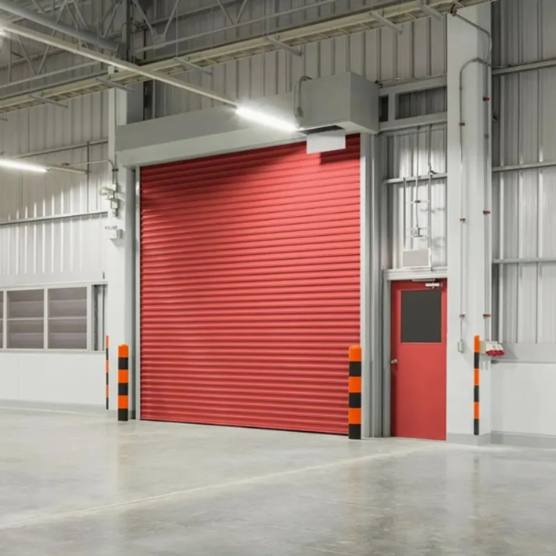 Durable Stainless Steel Fire Rated Thermal Insulation Commercial Rolling Shutter Door for Garages