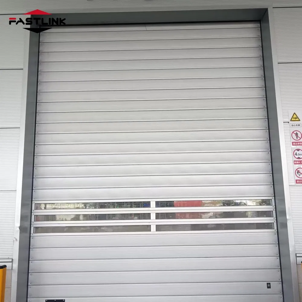 Fastlink High Performance Large Hard High Speeds Certification Industrial PU Waterproof Electric Aluminum Spiral Shutter Doors
