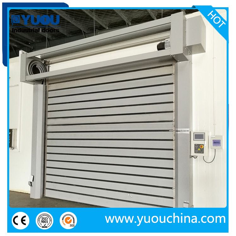 Modern Automatic Good Quality Aluminum Alloy Metal Thermal Insulated Rapid Acting Rolling Fast Roller Shutter High Speed Spiral Dock Door