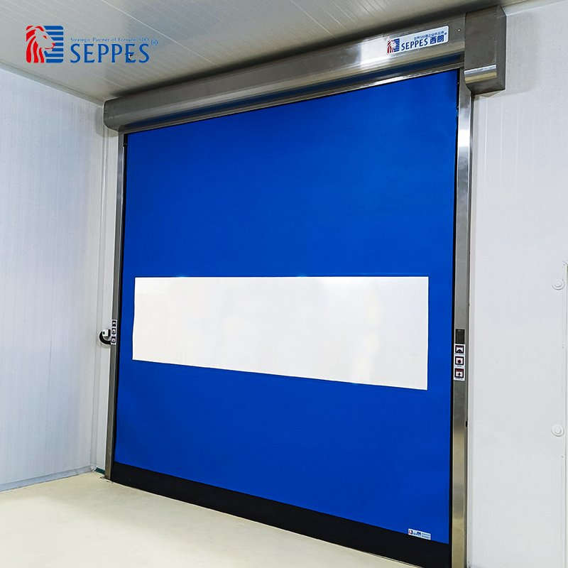 Automatic PVC Cleanroom Zipper Roll up Door High Speed Door for Food Processing Plants