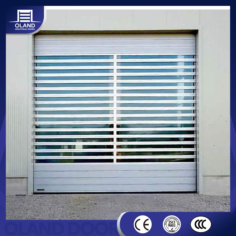 Factory Pass Industrial Spiral High Speed Hard Insulated Durable Aluminum Fast Roller Door Rapid Efficient Rolling Shutter Doors for Industrial or Warehouse