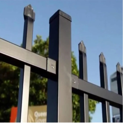 Manufacturers Wrought Iron Driveway Gate Villa Swing Gates Special Design Metal Fence Gate System for Safety Steel Fence Gates