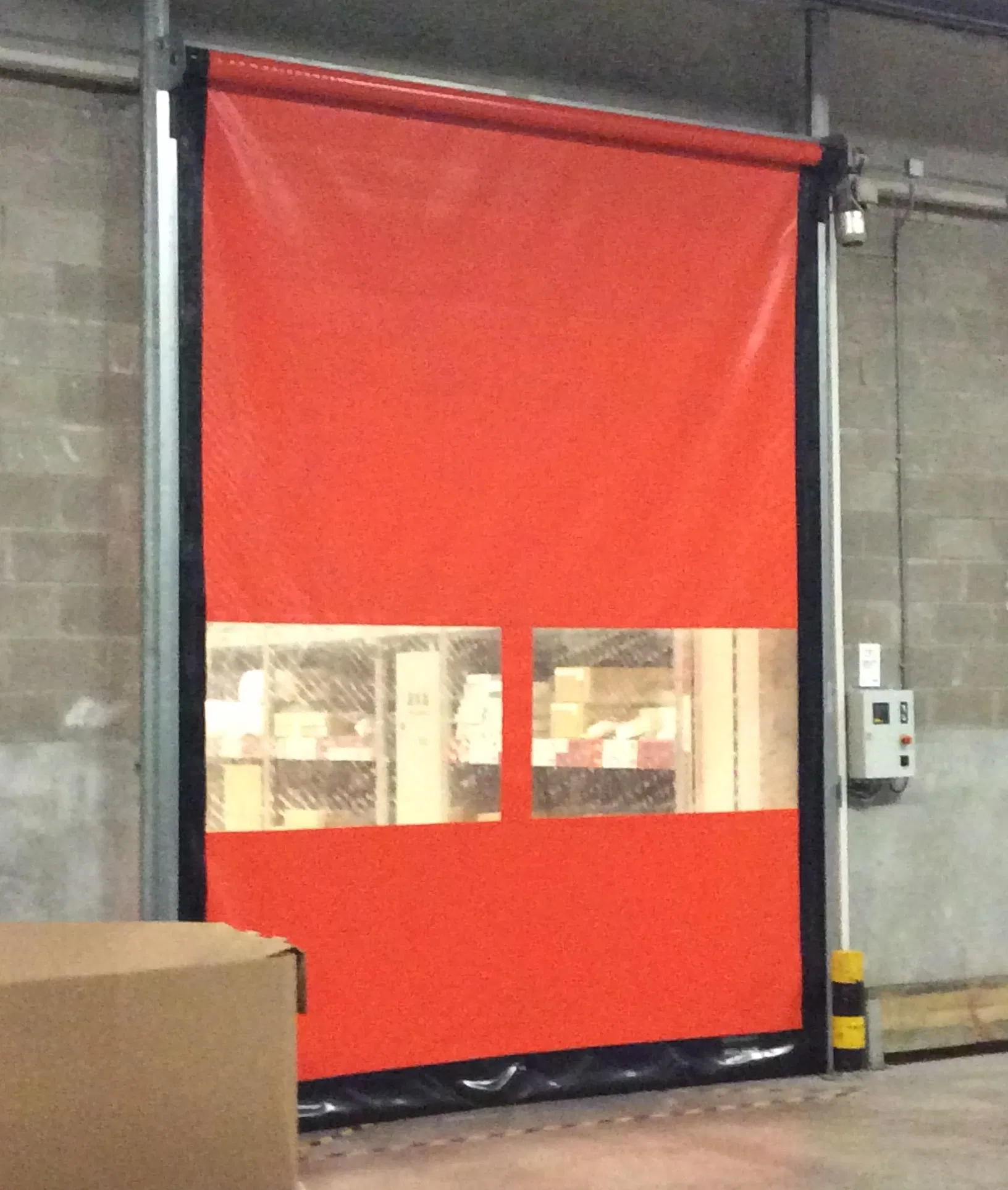 Clean Room Reset PVC Fabric Self Repairing Self Repairable Roll up Fast High Speed Overhead Rolling Shutter PVC Zipper Overhead Garage Door