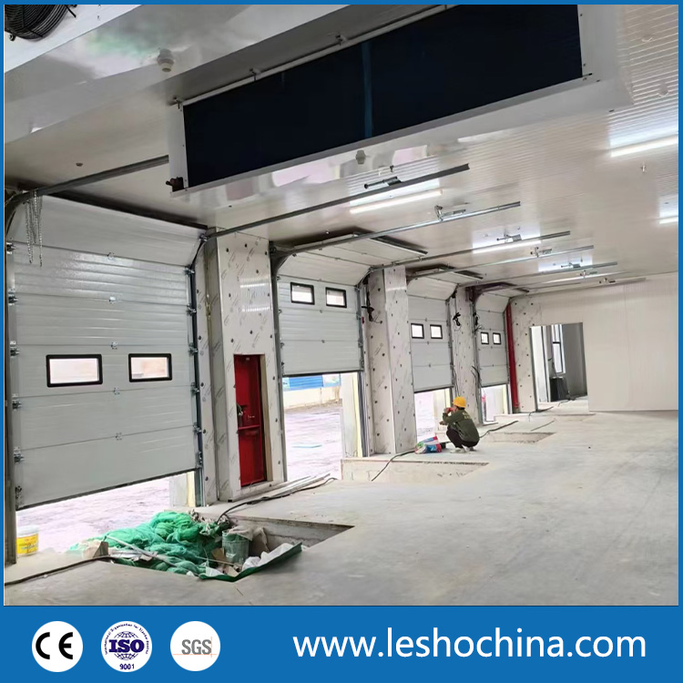 Vertical Lifting up Industrial Thermal Insulated Lift Overhead Sectional Panel Door