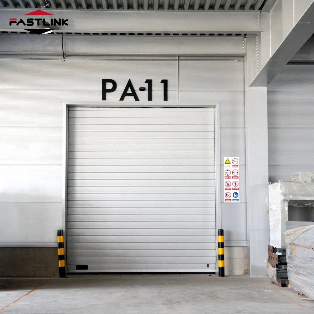Fastlink Customized High Performance Large Industrial PU Rapid Intelligent Aluminum High Speed Spiral Shutter Doors
