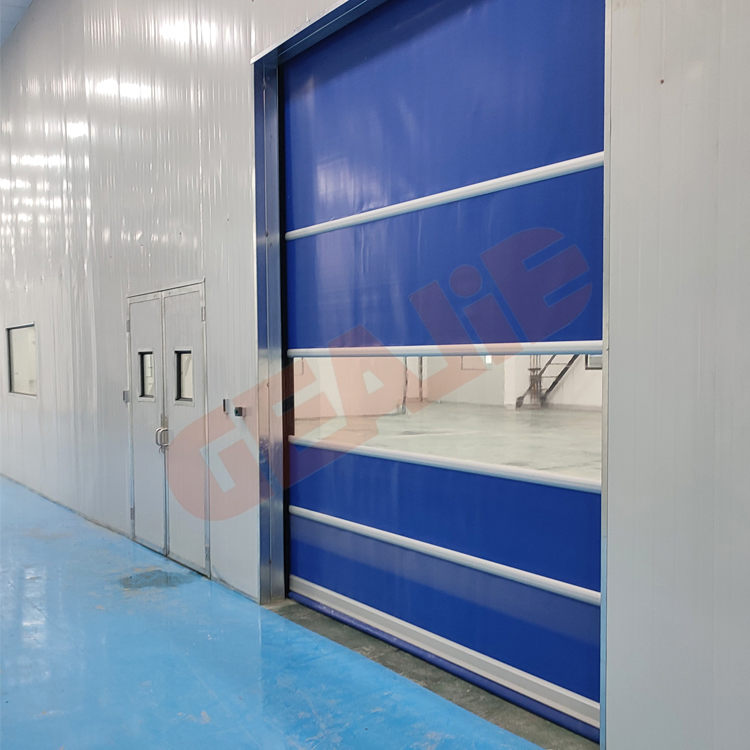 PVC High Speed Rapid Door for Workshop Cleanroom Dustproof Automatic Roll up Door