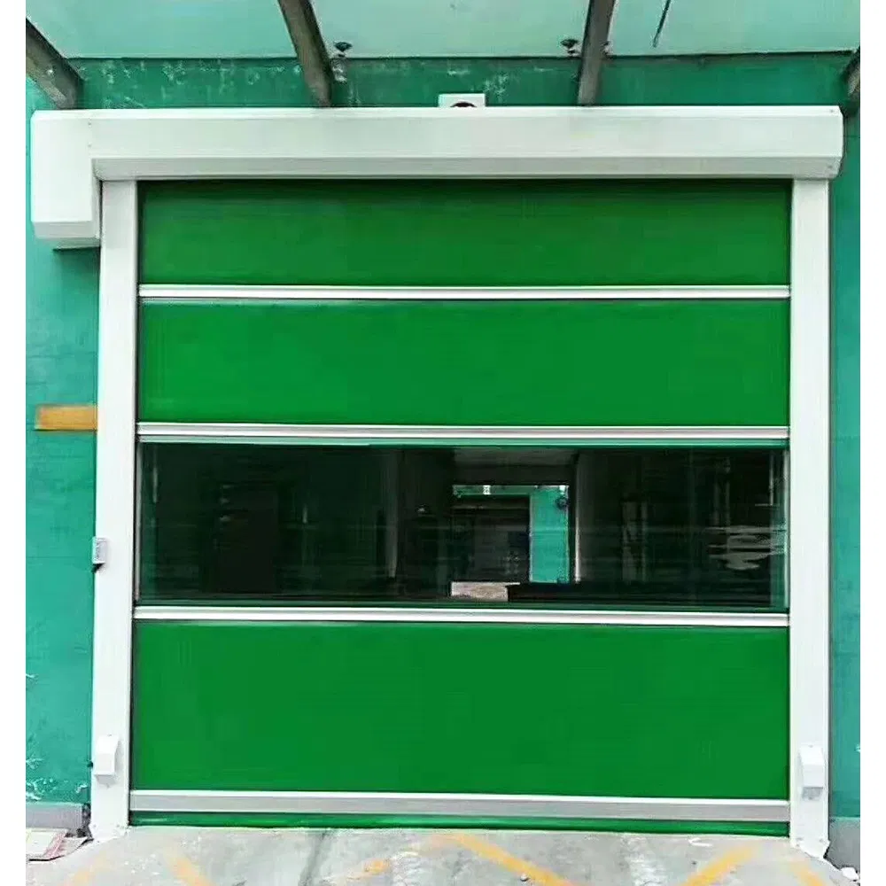 Motorized Safety Flexible Curtain Industrial PVC High Speed Automatic Roll up Rolling Door for Clean Room