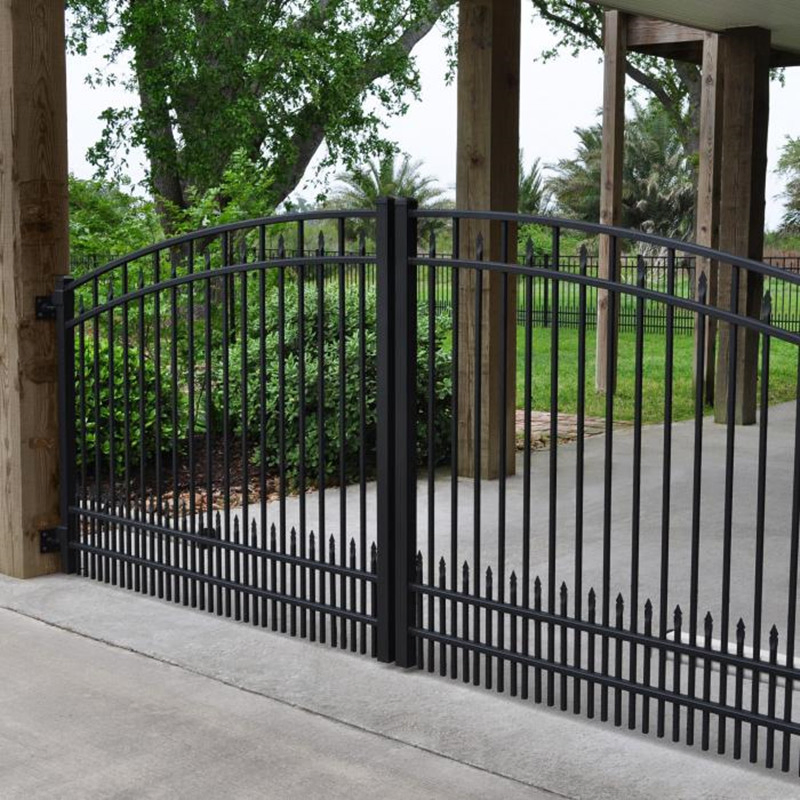 Double Swing Gate Driveway Gate Wrought Iron Gates Aluminum Gate