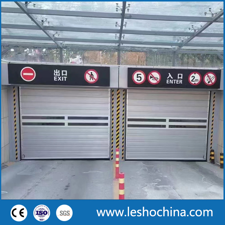 Industrial Rolling Door Automatic High Speed Door Aluminum Spiral Fast Roller Shutter Security Garage Door