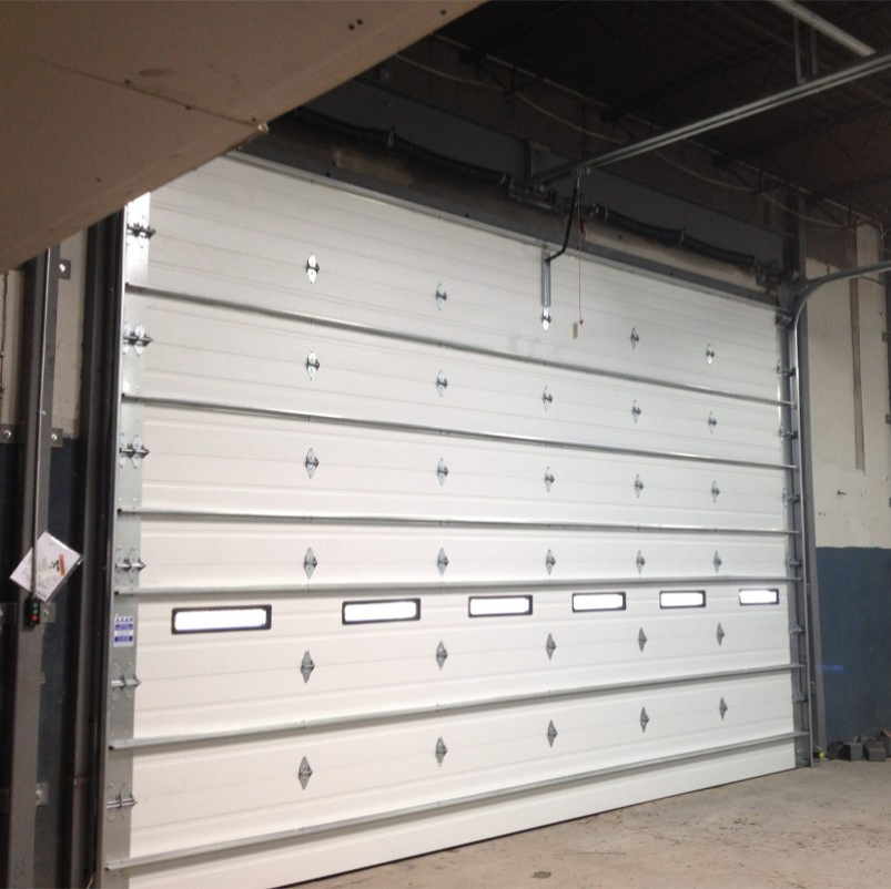 Industrial Automatic Thermal Insulated Sandwich Panel Steel Exterior Sectional Sliding Lifting Overhead Garage Door for Warehouse