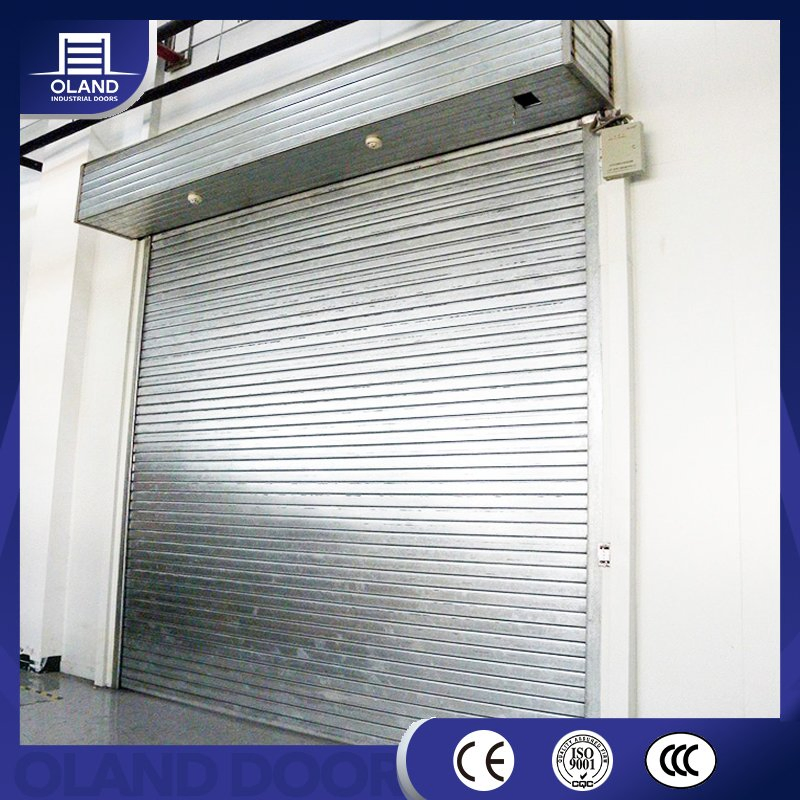 3 Hours Fireproof Steel Rolling up Doors Industrial Warehouse Fire Rated Metal Roller Shutter Door Factory Wholesale Cheap Price