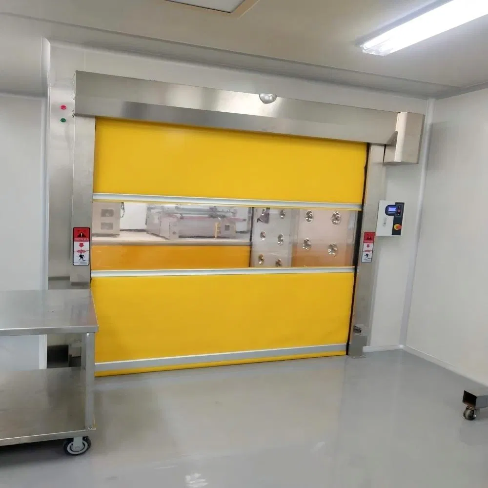 Industrial Clean Room PVC High Speed Roll up Door Automatic Roller Shutter Doors