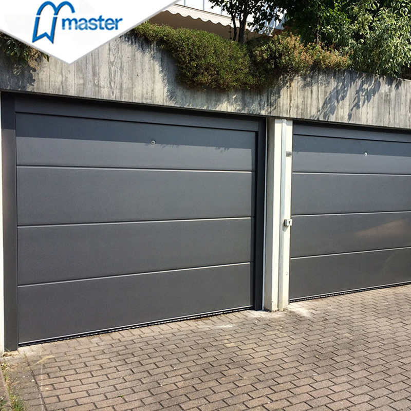 16X7 16X8 CE Proved Commercial Residential Insulated Automatic Electric Overhead Modern Design Flush Sandwich Panel Sectional Garage Door Prices with Motors