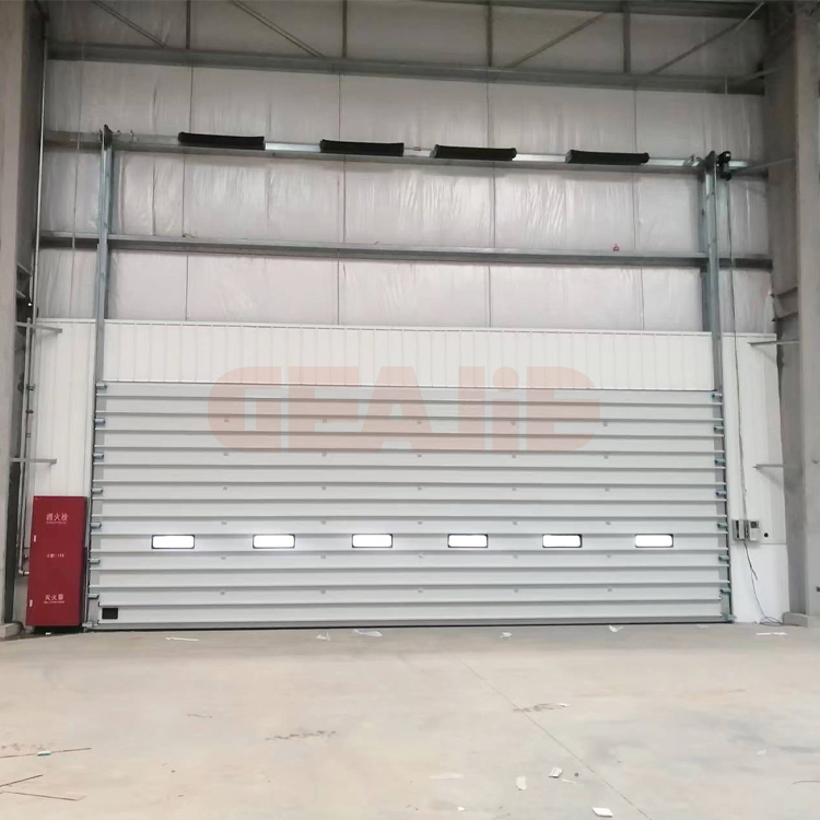 Electric Industrial Sectional Lifting Door Vertical High Lift Automatic Sliding up Door
