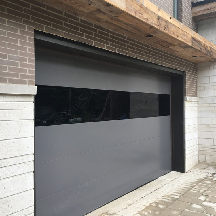 Electric Hurricane Proof Sandwich Panel Aluminum Sectional Insulated Garage Door with Windows