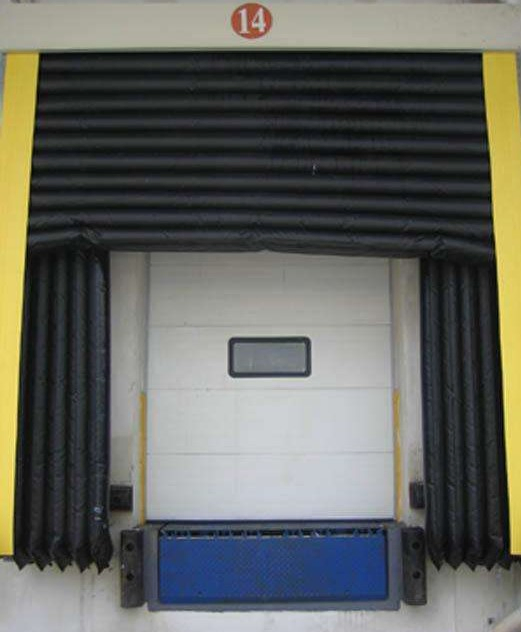 Industrial Warehouse Cold Room Retractable Cold Storage Polyster Industry Logistic Truck Container Loading Bay Inflatable Door Shelter Dock Seal