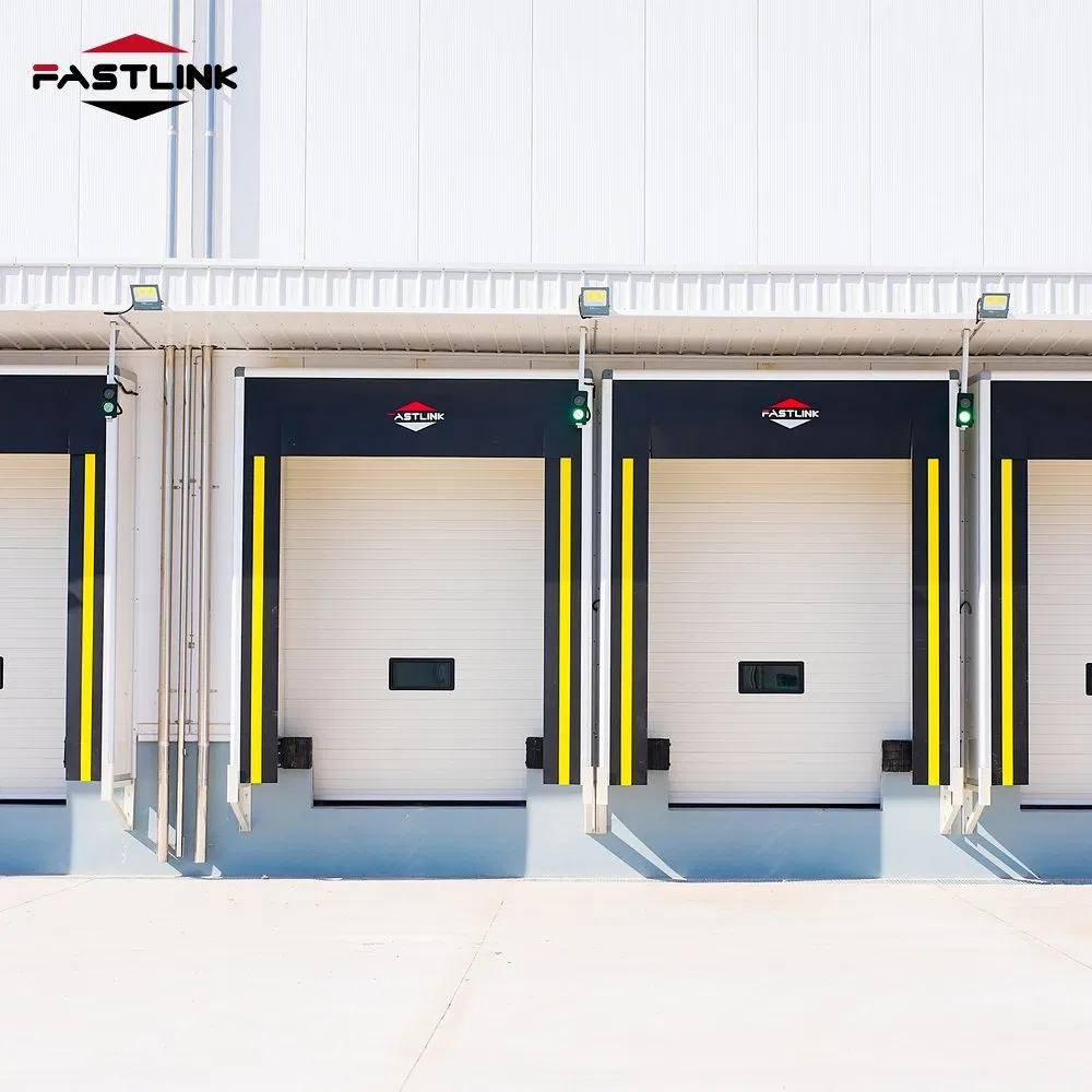 Fastlink Logistic Customized PVC Fabric Wind Resistance Electric Dock Seal Pads Inflatable Dock Shelter with Head Curtain