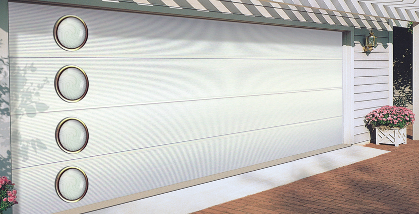 Modern Design High Quality Residential Automatic Flush Panel Overhead Sectional Sandwich Panel PU Foam Steel Insulated Garage Doors