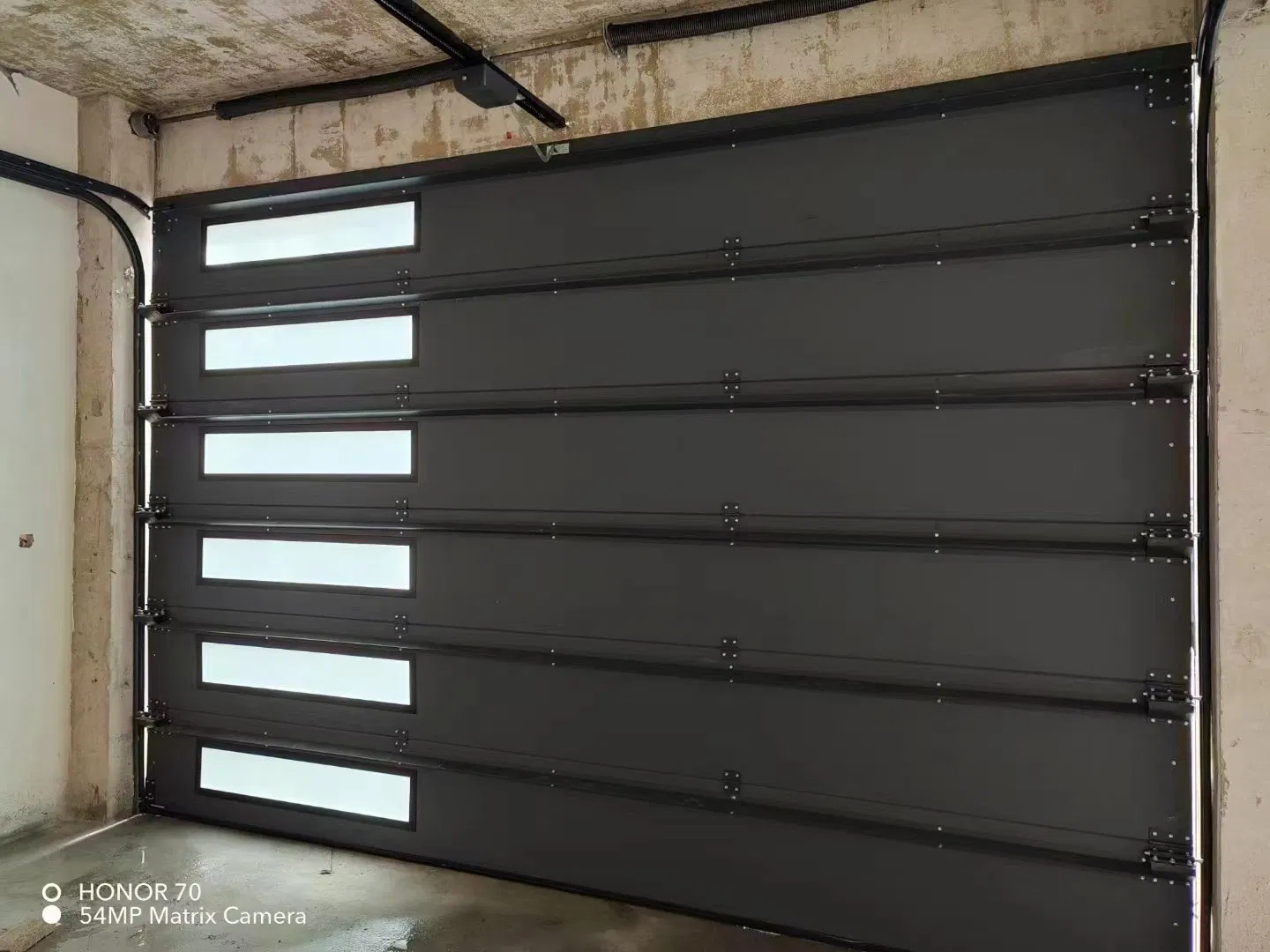 Modern Design High Quality Residential Automatic Flush Panel Overhead Sectional Sandwich Panel PU Foam Steel Insulated Garage Doors