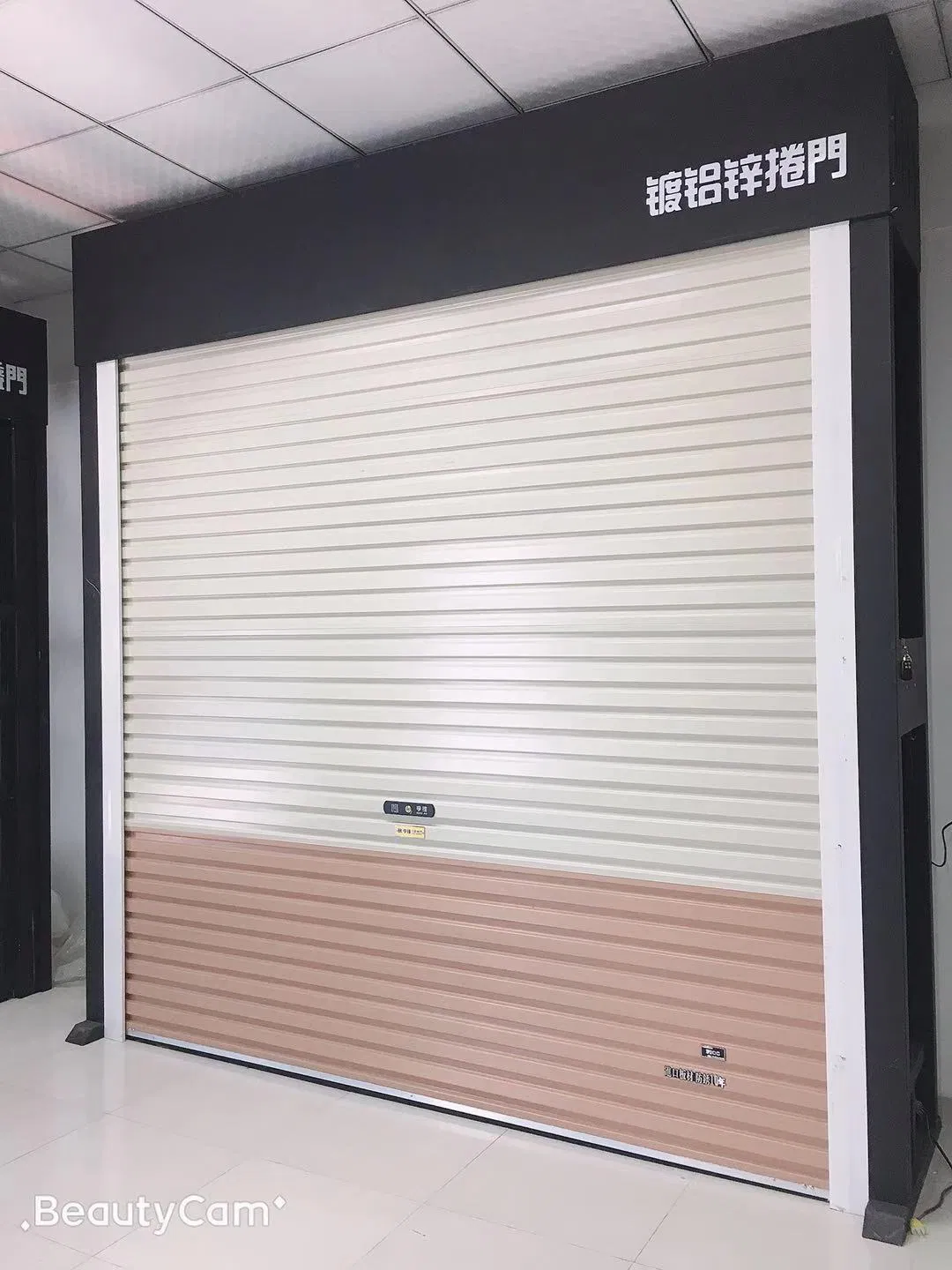 Exterior Aluminum Alloy Sliding Thermal Insulated Roller Shutter Roll up Scroll Commercial PU Sandwich Panel Security Aluminum Alloy Sectional Garage Door