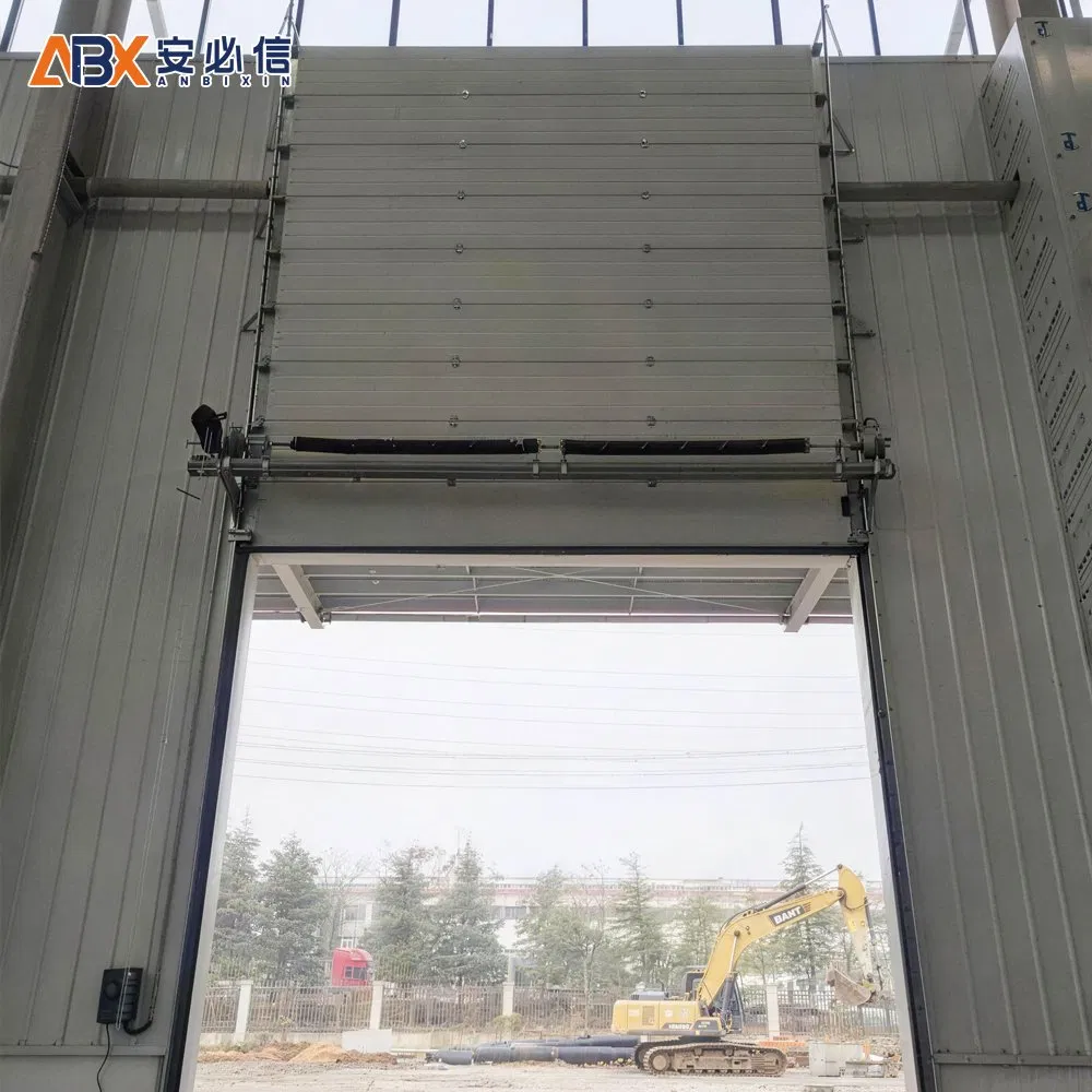 Heavy-Duty Industrial Vertical-Lift Insulated Sectional Garage Door for Logistics Buildings