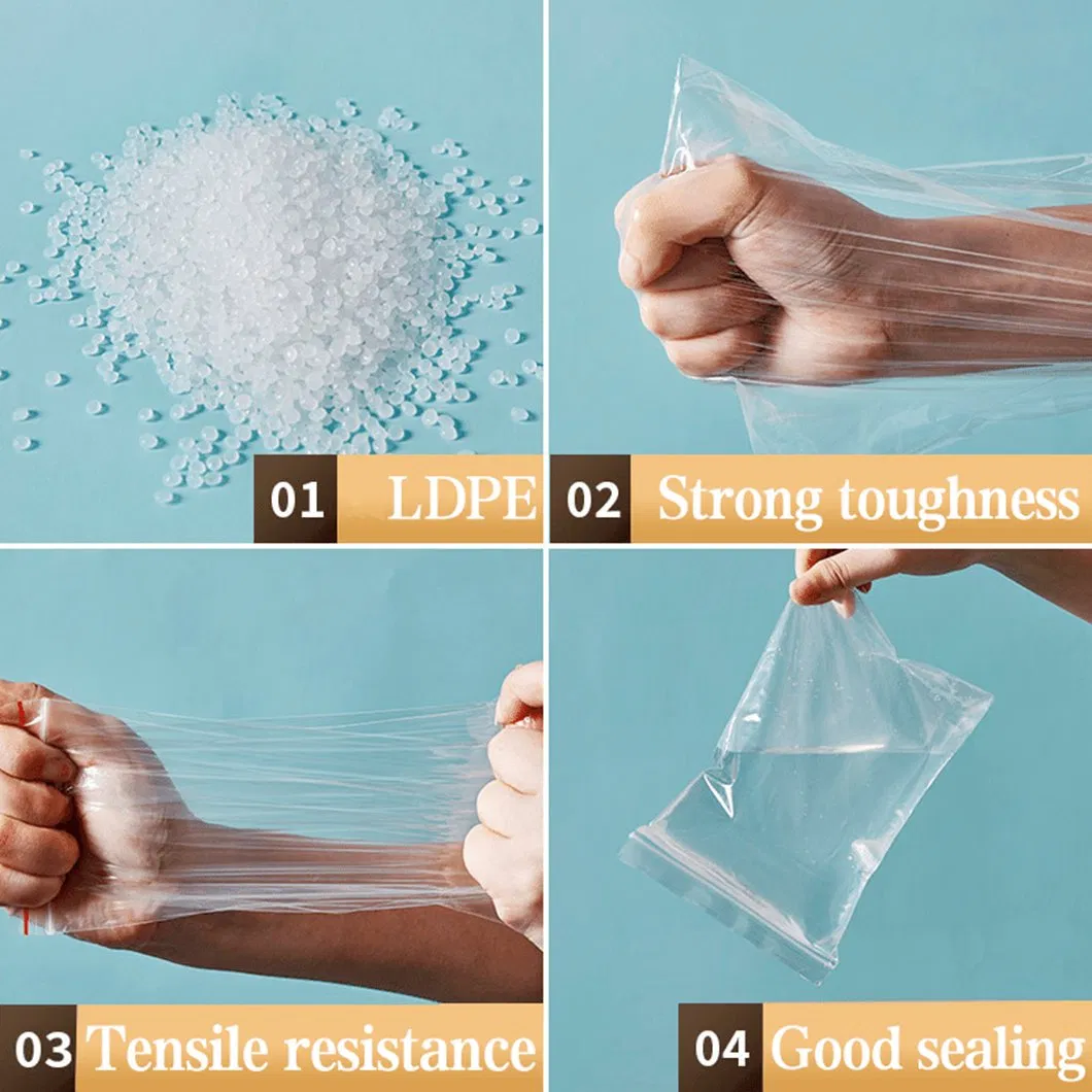 35X45cm in Stock Custom Large Size 2 Gallon Ziplock PE Polyethylene Packaging Clear Bags for Supermarket Retail Nuts Spices