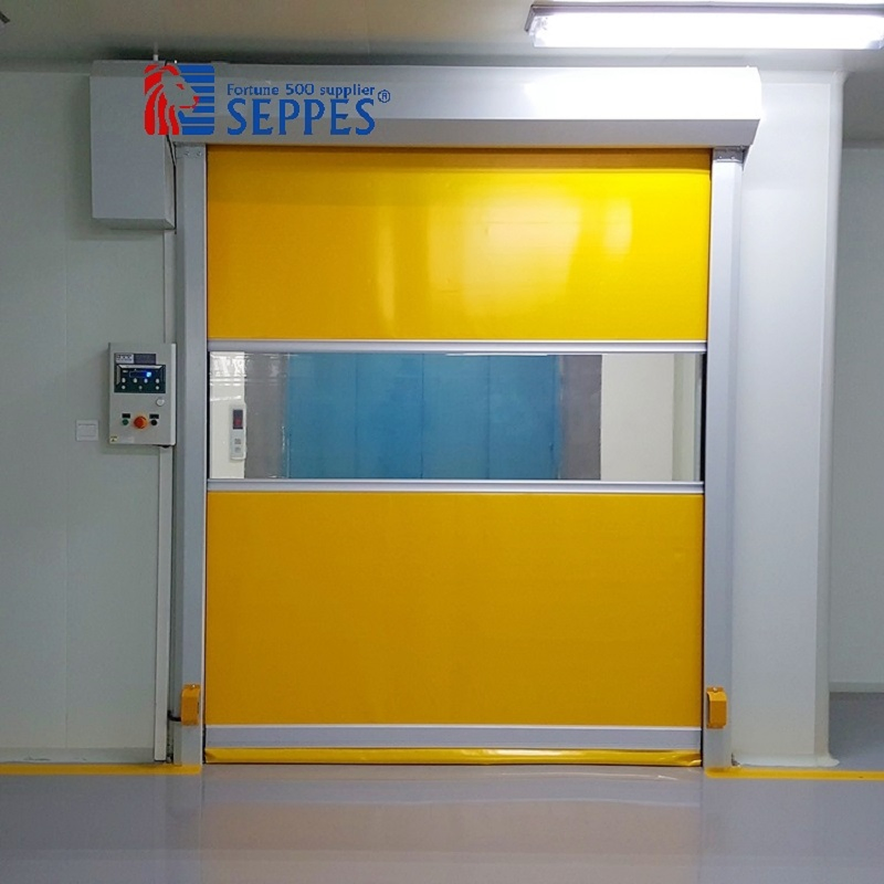 Automatic Industrial Clean Room Door Waterproof Electric Roll-up Door High Speed PVC Rolling Door