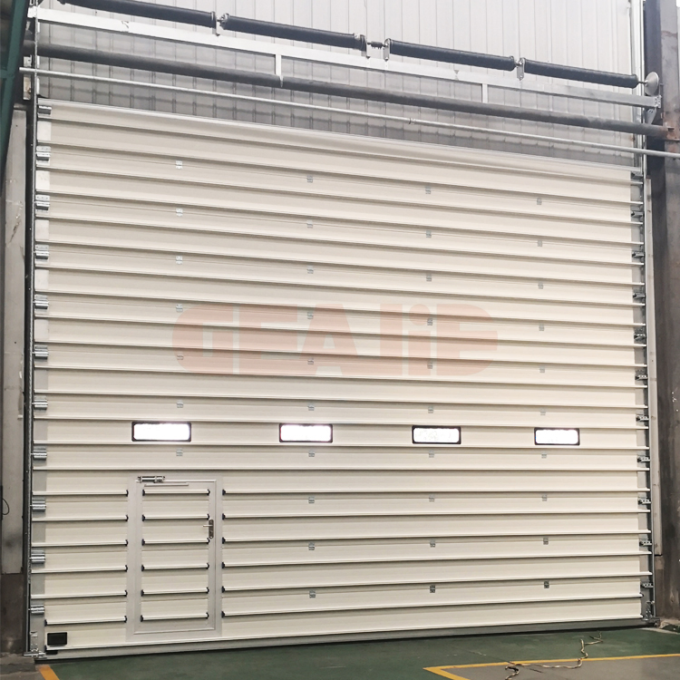 Electric Industrial Sectional Lifting Door Vertical High Lift Automatic Sliding up Door