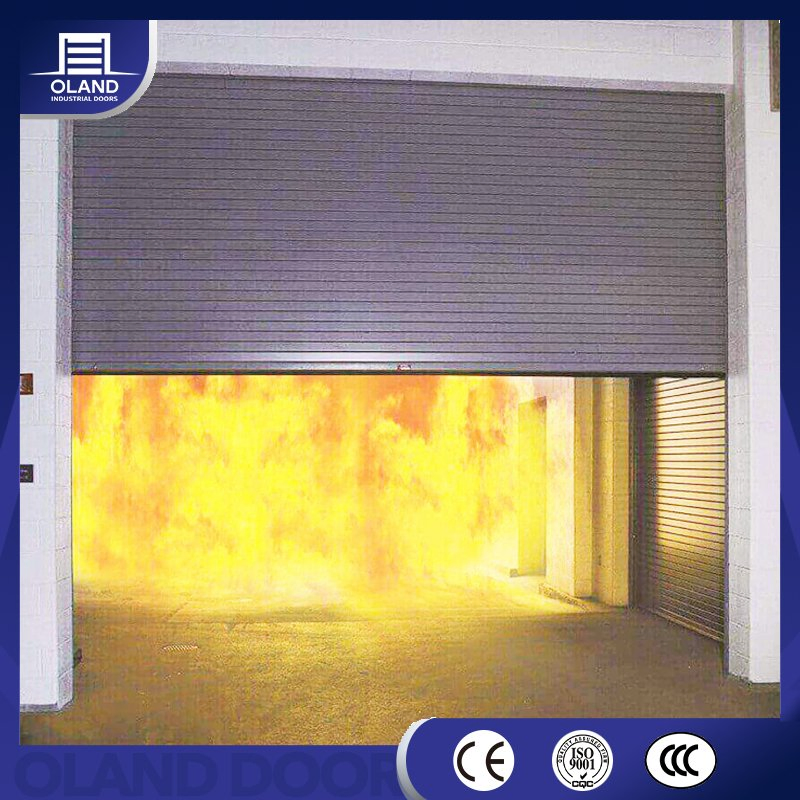 China Automatic Motorized Galvanized Steel Fireproof Rolling Fire Rated Resistance Roller Shutter Rolling Shutter Door