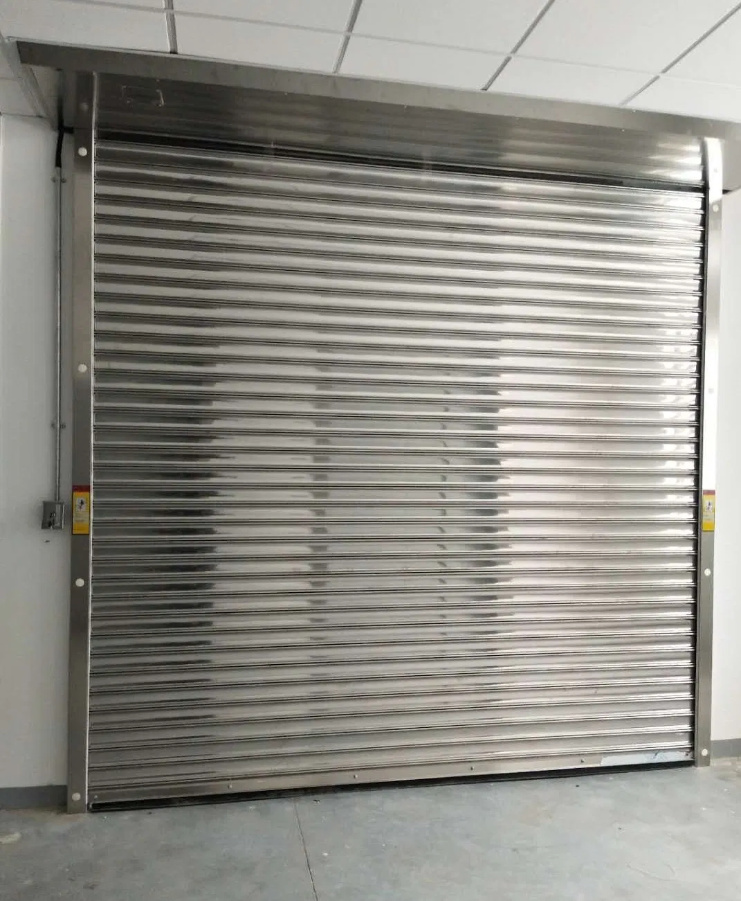 Industrial Exterior Rapid Metal Aluminum Alloy Galvanized Steel Fire Rated Fire Prevention Fireproof Fire Safety Roller Shutter Garage Roll-up Rolling Door