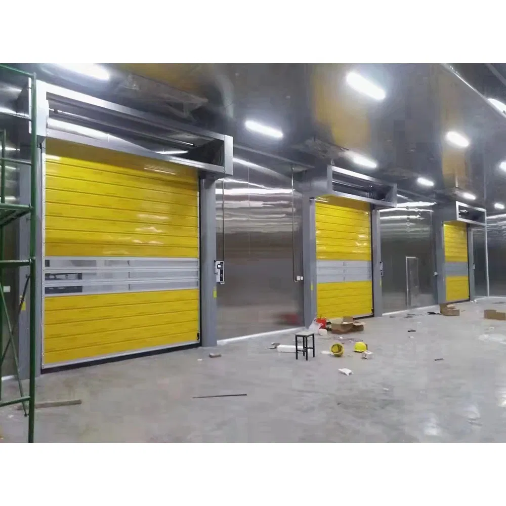 Commercial Thermal Insulated Burglar Proof Quick Performance Aluminum Spiral High Speed Garage Door