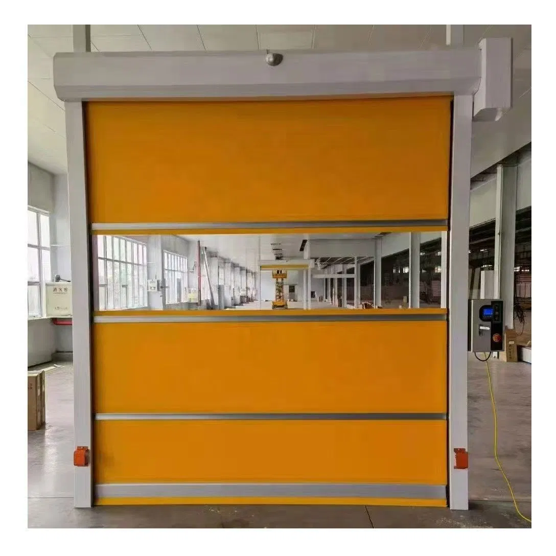 High-Speed Rapid Shutter Steel Door Waterproof Rolling Fast Metal Fire-Rated Roll Finished PVC Stainless Steel Main Material