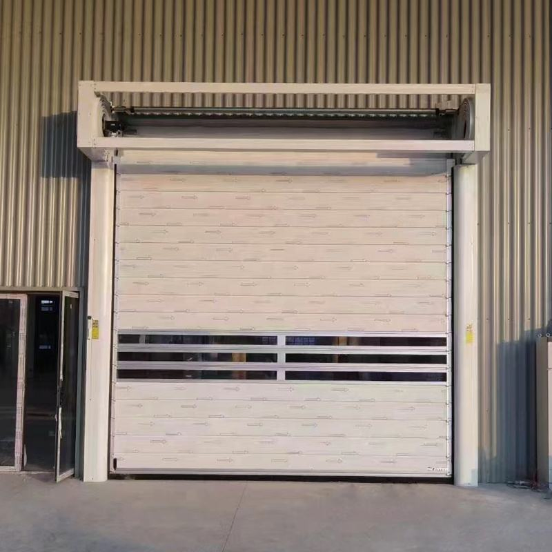 Industrial Automatic Roller Shutter Thermal Insulated Aluminum Alloy High-Speed Hard Spiral Door for Automobile Shop Factory