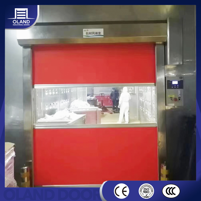 Automatic Rapid PVC Roll up Door Insulated High Speed Rolling Shutter Industrial Door for Warehouse or Clean Room Doors