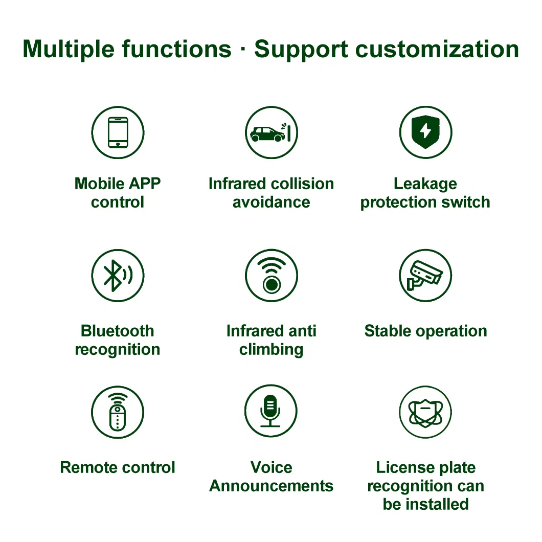 Aluminum Alloy Electric Telescopic Translation Straight Automatic Sliding Gate for Villa and Factory