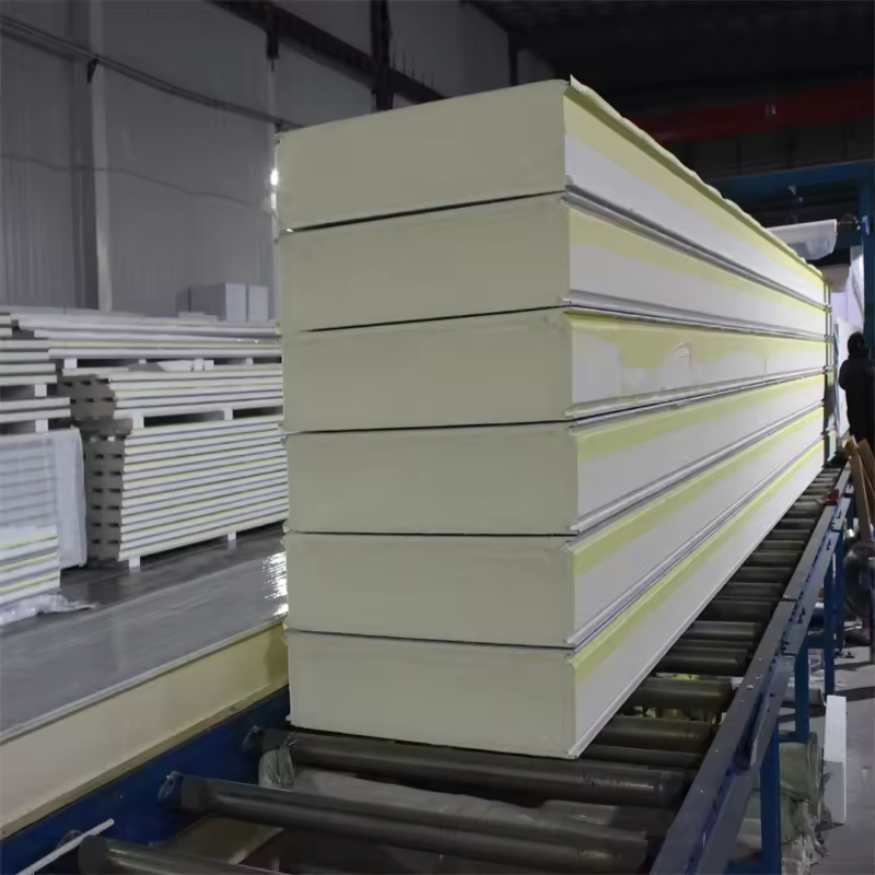Factory Customized 40 50mm Sectional Overhead Steel PU Foam Insulated Fingerproof Garage Door Sandwich Panel