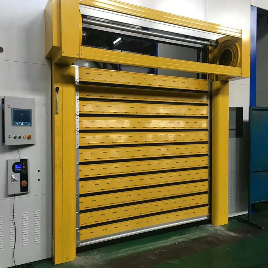 Industrial Roller Shutter Door Automatic Aluminum High Speed Door Aluminum Spiral Door Security Fast Rolling Door Fast Warehouse Door Fast Garage Door Price