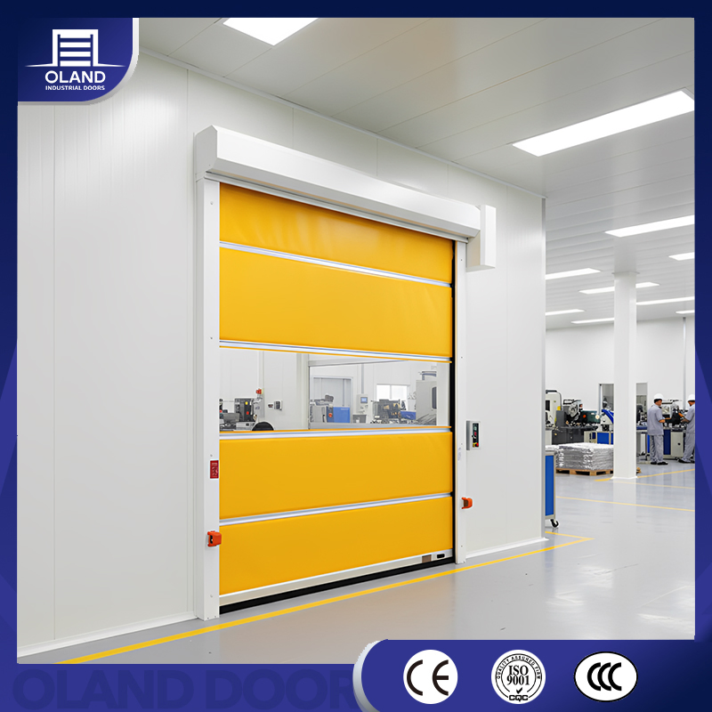 Automatic Rapid PVC Roll up Door Insulated High Speed Rolling Shutter Industrial Door for Warehouse or Clean Room Doors