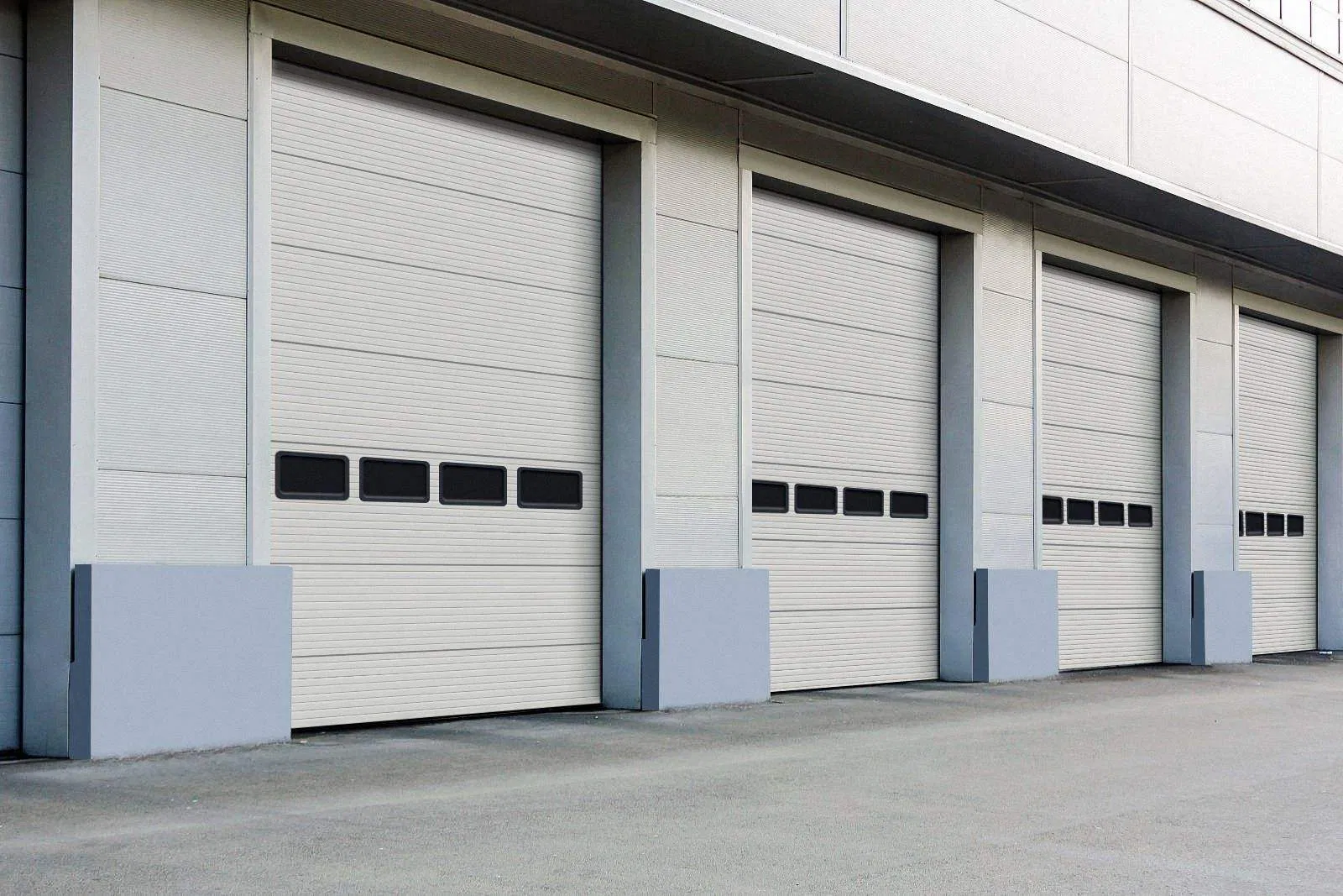 Custom Logistics Warehouse Transparent Sectional Industrial Vertical Lift Overhead Steel Workshop Door