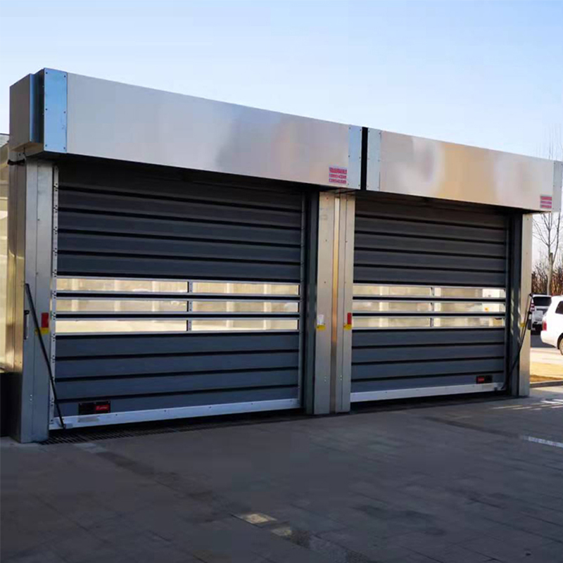 China New Automatic Aluminum Garage Intelligent Industrial Interior Rolling High Speed Spiral Door with Manual Buttons