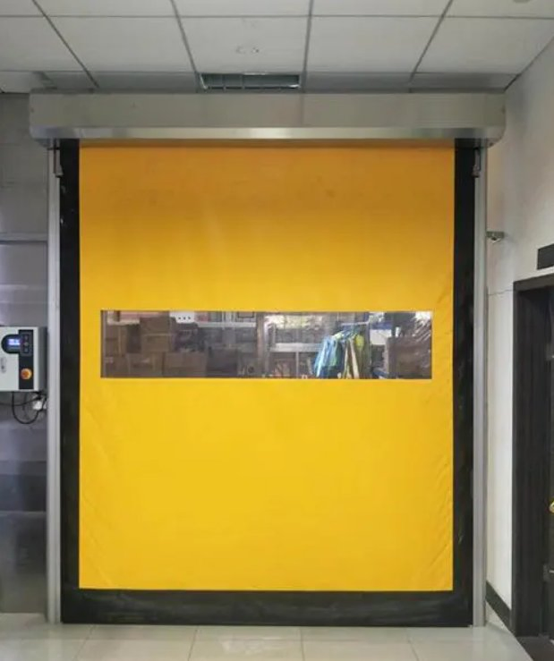 Clean Room Reset PVC Fabric Self Repairing Self Repairable Roll up Fast High Speed Overhead Rolling Shutter PVC Zipper Overhead Garage Door