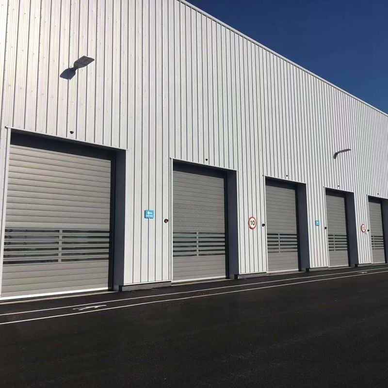 Industrial Automatic Roller Shutter Thermal Insulated Aluminum Alloy High-Speed Hard Spiral Door for Automobile Shop Factory