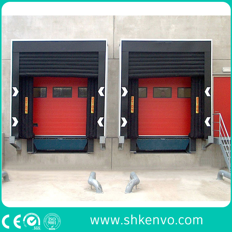 PVC Curtain Airbag Retractable Inflatable Dock Seal for Cold Room Warehouse Loading Bay