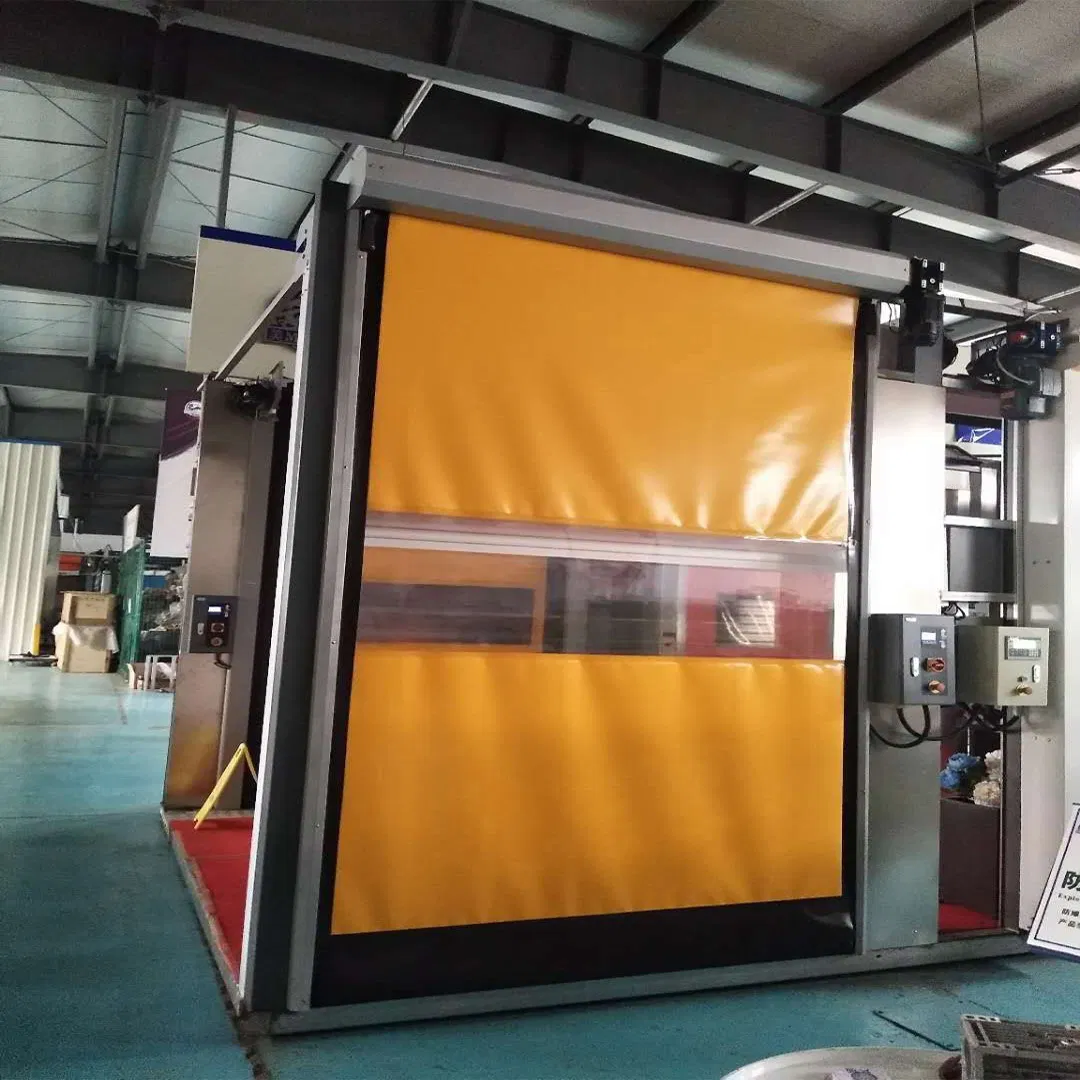 PVC High Speed Roll up Door for Cars Clean Room Sliding PVC Roll-up Door Sealed Vinyl for Outdoor Use