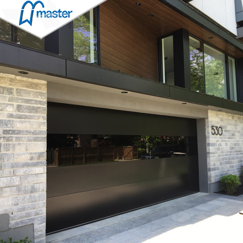 16X7 16X8 CE Proved Commercial Residential Insulated Automatic Electric Overhead Modern Design Flush Sandwich Panel Sectional Garage Door Prices with Motors