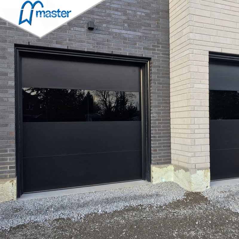 16X7 16X8 CE Proved Commercial Residential Insulated Automatic Electric Overhead Modern Design Flush Sandwich Panel Sectional Garage Door Prices with Motors