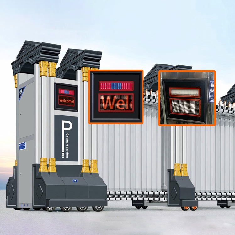 Xgy Stainless Steel Automatic Industrial Electric Folding Door Motorized Telescopic School Security Front Fence Retractable Gate