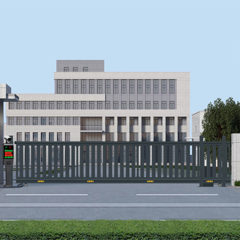 Aluminum Alloy Electric Telescopic Translation Straight Automatic Sliding Gate for Villa and Factory