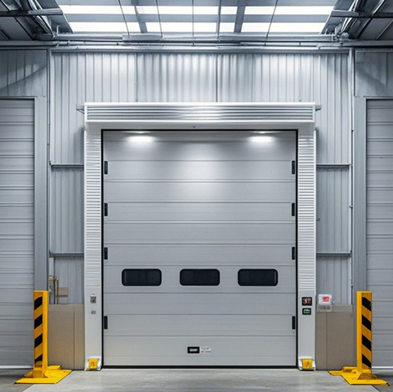 Industrial Automatic Thermal Insulated Sandwich Panel Steel Exterior Sectional Sliding Lifting Overhead Garage Door for Warehouse